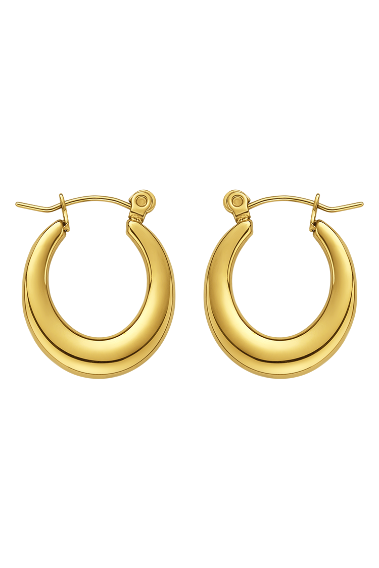 Kamoni 18k Gold Plated Waterproof Hoop Earrings - Kamoni.com.au