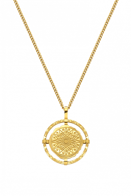 Kamoni Sun God Coin Necklace